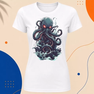 Dámské tričko - Kraken - Temné vody spí